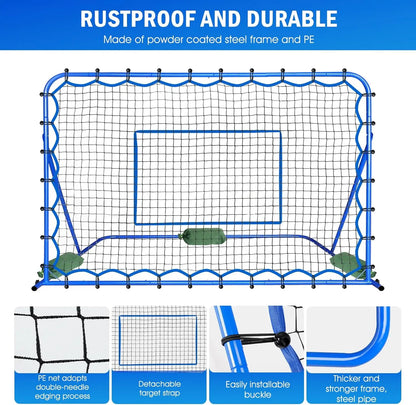 Winthai Soccer Rebounder Net, Quick-Switch Angle Soccer Training for Control, Passing Practice, Easy Setup Rebounder Gifts Aids & Equipment for Kids,Teens & Adults Soccer Accessories Summerwins