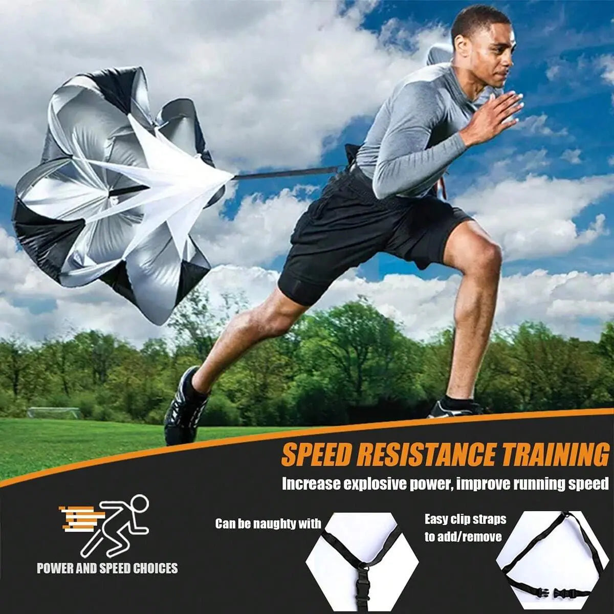 Sports Agility Ladders Football Training Equipment | Speed Agility Training Set, Including 1 Agility Ladder, 4 Steel Piles,12 Disc Cones,1 Resistance Umbrella .| for Athletes/Sports Including Football & Basketball