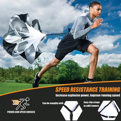 Sports Agility Ladders Football Training Equipment | Speed Agility Training Set, Including 1 Agility Ladder, 4 Steel Piles,12 Disc Cones,1 Resistance Umbrella .| for Athletes/Sports Including Football & Basketball