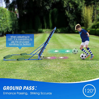 Winthai Soccer Rebounder Net, Quick-Switch Angle Soccer Training for Control, Passing Practice, Easy Setup Rebounder Gifts Aids & Equipment for Kids,Teens & Adults Soccer Accessories Summerwins